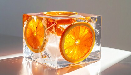 Perfect Foods, Fruits, Drinks, and Vegetables Iced Box Showcase for website and social media promotions