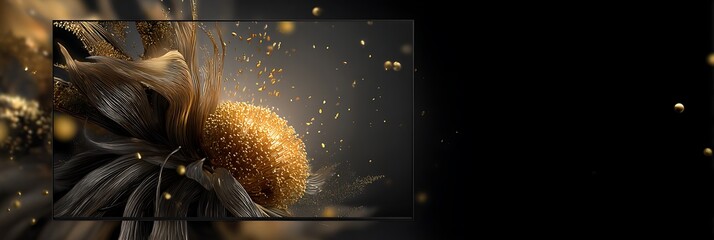 Luxury-style interface with gold accents to spark reward anticipation