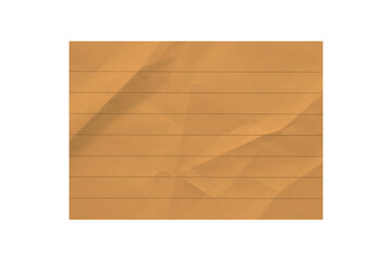 Horizontal lines and textured paper sheet effect isolated      on transparent background