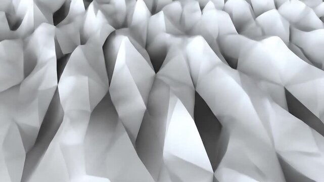 A close-up view of a repeating, geometric pattern of triangular shapes, creating a textured surface