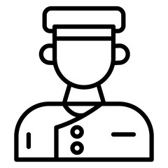 Concierge vector line icon design