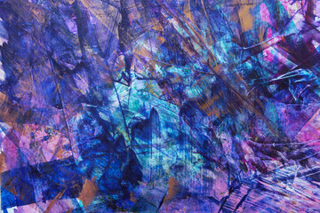 Naklejka premium Abstract colorful grunge painting surface texture background