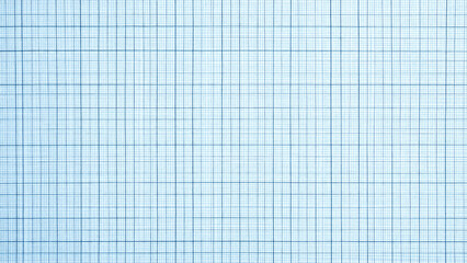 A close-up of light blue graph paper, featuring a precise, uniformly patterned grid of fine intersecting lines for various uses.