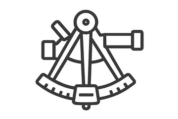 Sextant instrument used for celestial navigation and measuring angles at sea