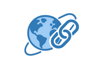 Global network connection link internet concept
