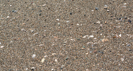 Background with small sea pebbles