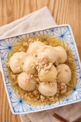 里芋の鶏そぼろ餡掛け