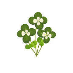 Minimalistic 2D icon featuring a green_watercress isolated on a white background, an element in vector and EPS format, Icon clipart set