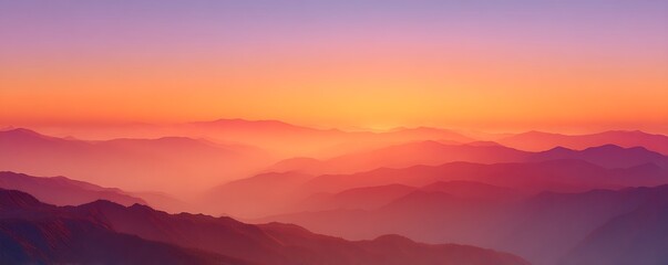 Sunset color themed mobile mockup to stimulate warmth and emotional safety