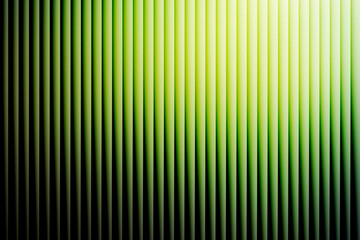 Abstract bright green and black vertical stripes background, modern lime metallic gradient lines texture, fresh eco style curtain effect for luxury wallpaper or tech design