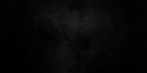 Fototapeta premium Black dark grunge stone texture with rough, natural wall surface background. uneven pattern resembling weathered black rock or charcoal. Panorama black canvas slate texture. blackboard background.