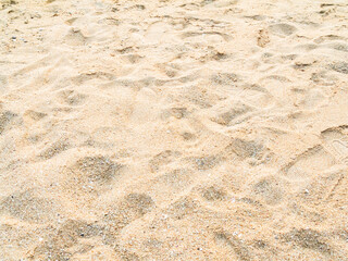 Nature travel background, sand beach close up texture summer desert zen garden coast ocean for vacation, hot tropical scene nature, holiday dune pile dry brown heap