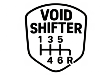 Void shifter manual gear shift pattern logo vector