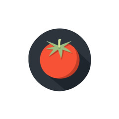An Imaginary 2D flat icon tomato, modern element in vector and EPS format_clean vector_isolated on a white background