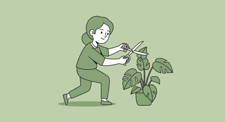 A smiling woman measuring her slim waist with a red resistance band, demonstrating fitness and body goals.