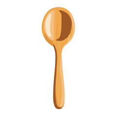 An Imaginary 2D flat icon wooden spoon, modern element in vector and EPS format_clean vector_isolated on a white background