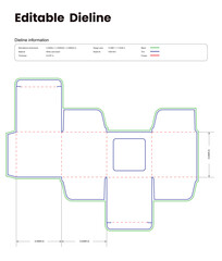 square cake box packaging box die lines label and packaging die lines design printable product packaging layout,
