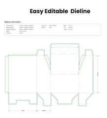 tuck end box variations bevel line packaging die lines dieline template custom dieline cardboard box dieline pizza box dieline
