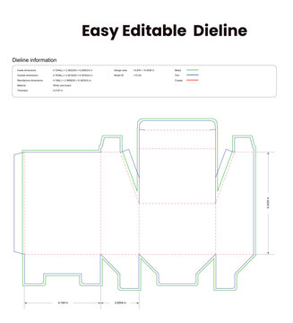 tuck end box variations bevel line packaging die lines dieline template custom dieline cardboard box dieline pizza box dieline
