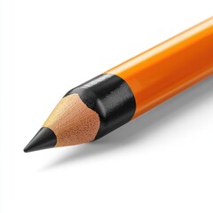 Sharp pencil close-up yellow body, black lead