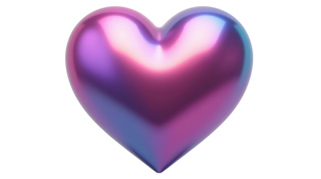 pink heart isolated on png background - Powered by Adobe