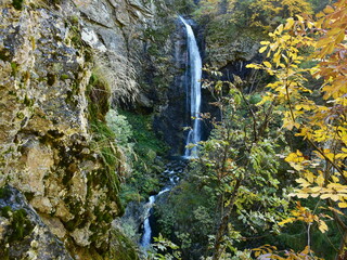 waterfall Goritsa near town Dupnitsa in Bulgaria,Rila mountain range