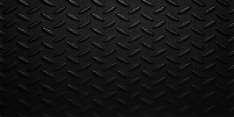 Seamless dark metallic carbon fiber texture industrial pattern background design
