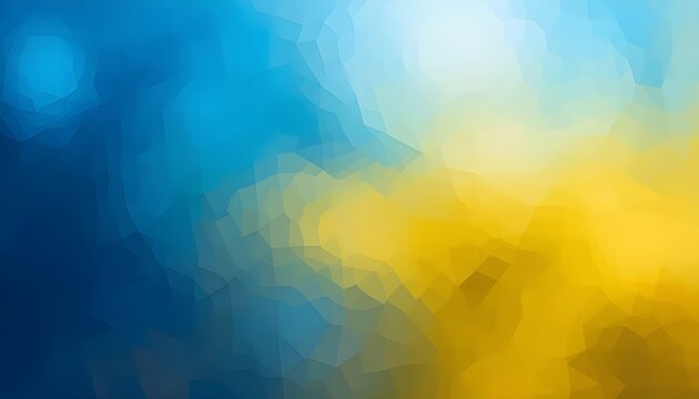 Abstract blurred gradient mesh background in blue and yellow colors of Ukraine flag for posters