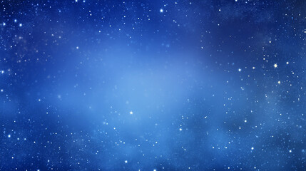 Obraz premium Deep blue winter night gradient, soft vignette around the edges, delicate sparkling stars, quiet festive mood, big open center for presentation content, elegant and simple Christmas theme