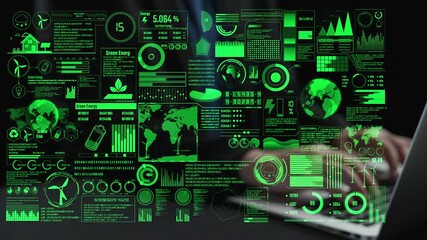 High-tech wind turbine monitoring system showcasing green energy management with user-friendly interface and real-time data analytics for efficient renewable resource usage. Cipher - Powered by Adobe
