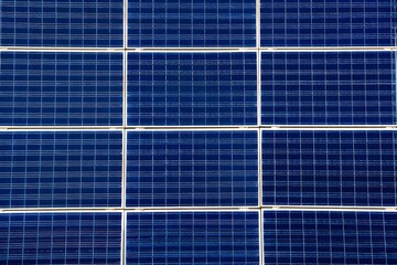Close-up of Solar Panel Grid Pattern