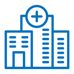 Obraz premium hospital building icon