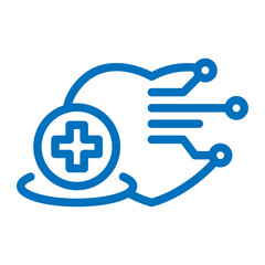 Fototapeta premium smart healthcare icon