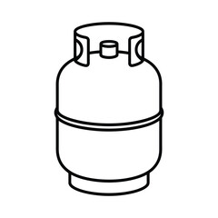 Simple line drawing of a propane gas tank