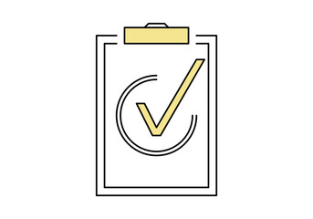 Check mark icon. Vector illustration.
