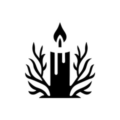 A detailed silhouette of a majestic lion standing proudly its mane flowing isolated on a transparent background for versatile design use silhouette isolated on transparent background