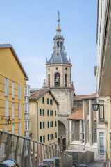 Church of San Miguel Arcangel Historic Tower Vitoria Gasteiz, Spain