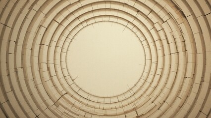 A broken concentric circle arc illustration background with rings made of separated curved segments