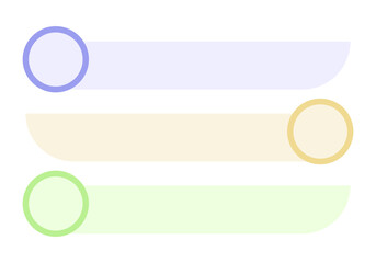 3 steps infographics template for presentation. Vector illustration.