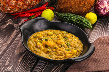 Aloo masala with green peas