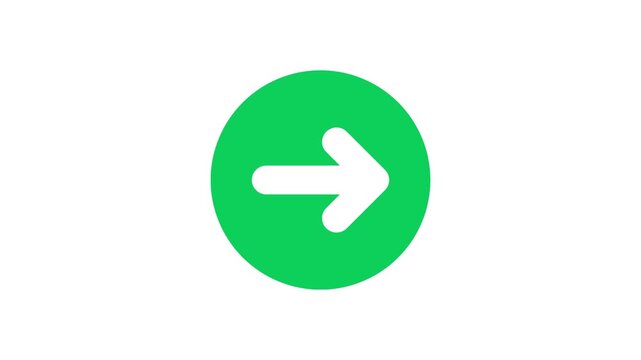 4K Road Sign Arrow Animation &ndash; Direction Indicator Motion Graphic
