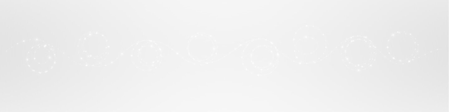 White PNG Twinkling Lights Overlay for Festive Decoration on transparent background