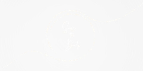 PNG Save the Date Overlay With Isolated Light Effects on transparent background