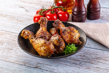 Baked chicken drumsticks with spices