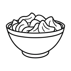 Sweet cream illustration of an ice cream cup and bowl on a white background