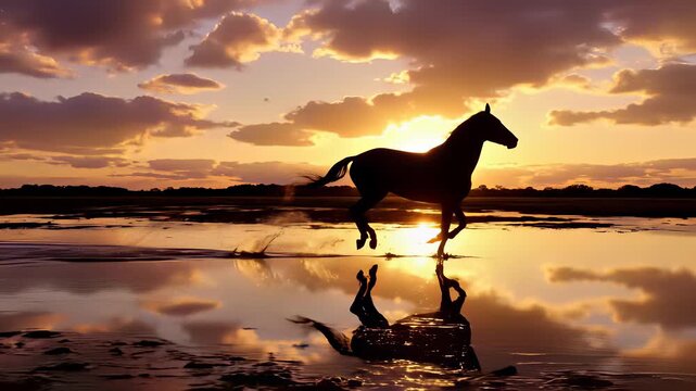 Silhouettes of individuals running or walking along the beach at sunset, captured in a serene 4K UHD video, evoking feelings of freedom and escape, perfect for representing themes of relaxation.