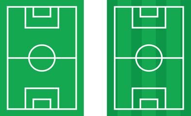Football Field Icon — Soccer Pitch Vector, Sports Ground Layout, Stadium Turf, Athletic Game Design Illustration
