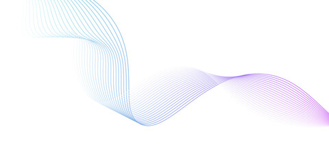 Fototapeta premium Abstract vector background, blue and pink wave design, Abstract vector pink wave melody lines on white background, Suit for poster, flyer, banner, and illustration, 