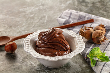 Yummy Chocolate paste with nuts