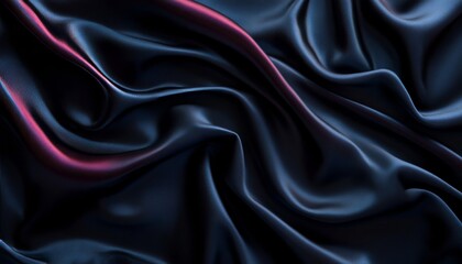 Obraz premium Elegant Midnight Tones with Swirling Fabric Embers and Shadowy Curves for Luxurious Backdrop Design